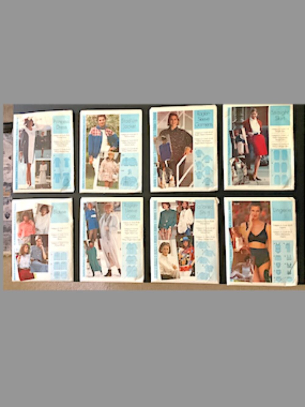 Mixed Lot of 8 Vintage Woman's Sewing Patterns 1960's-1980's by Pattern Pattern